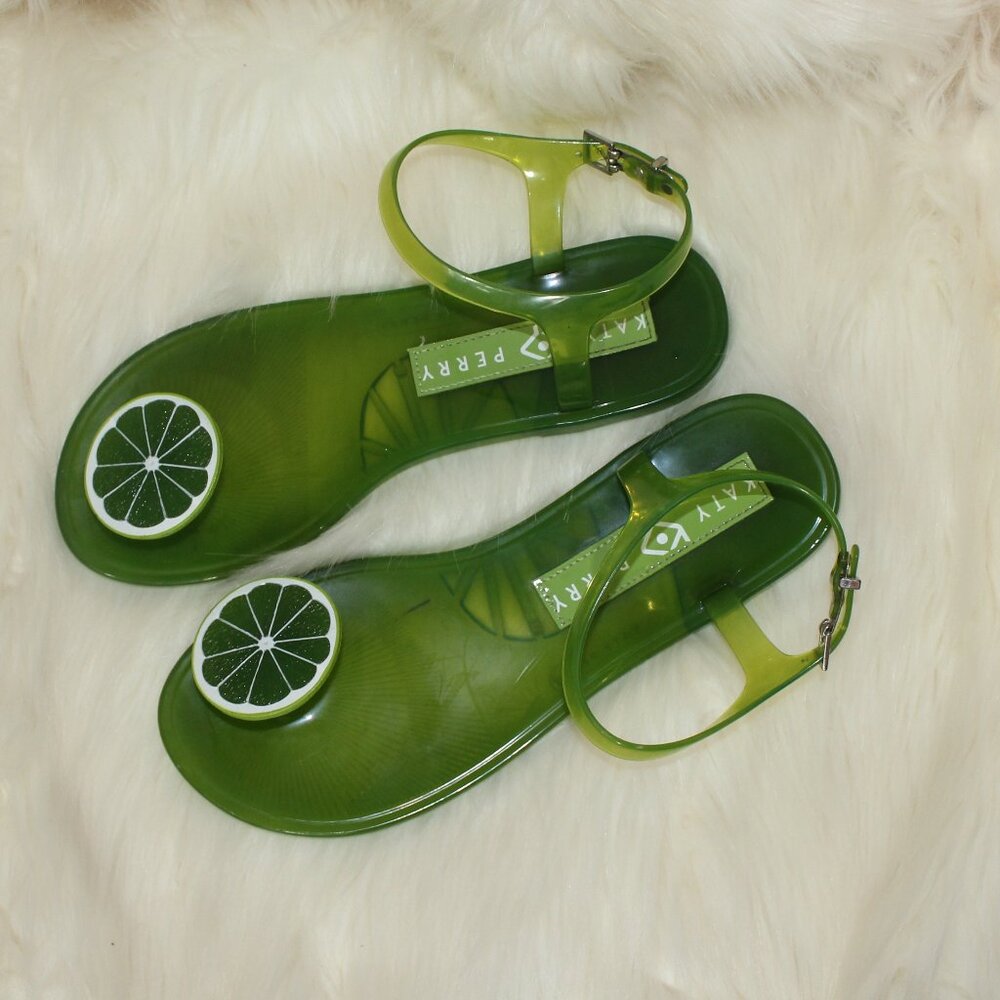 Katy Perry womens The Geli Flat Sandal green Lime size 38/39